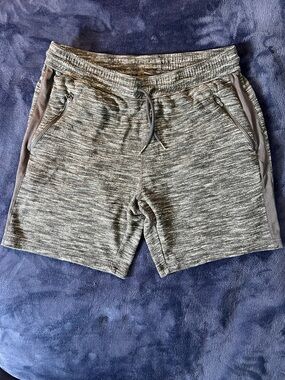 Zella Men's Gray Heather Athletic Drawstring Shorts